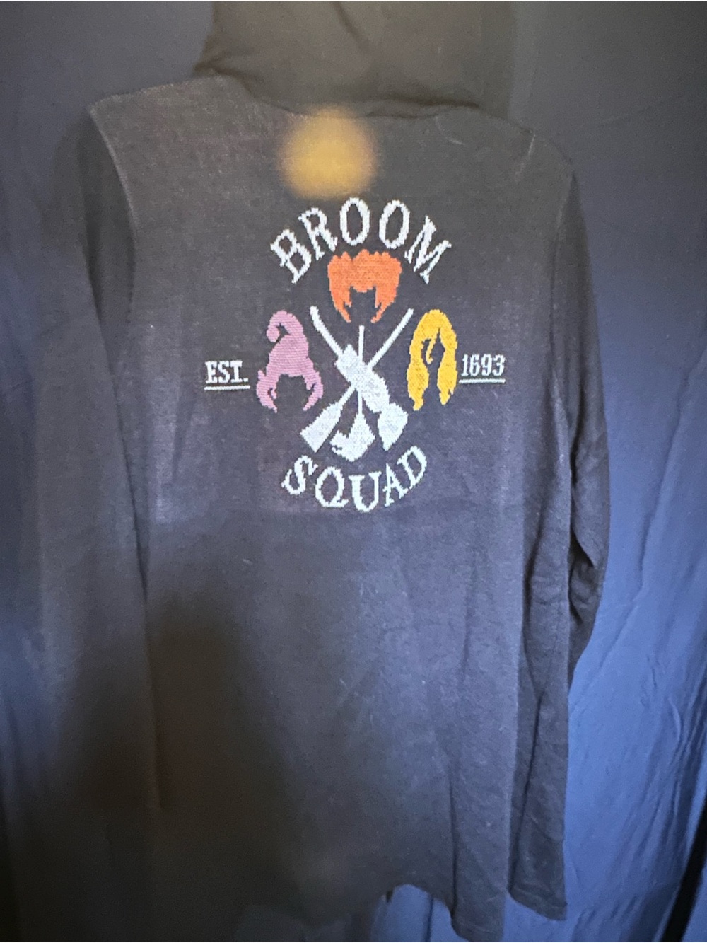 Broom Squad Women’s Black Graphic Cardigan